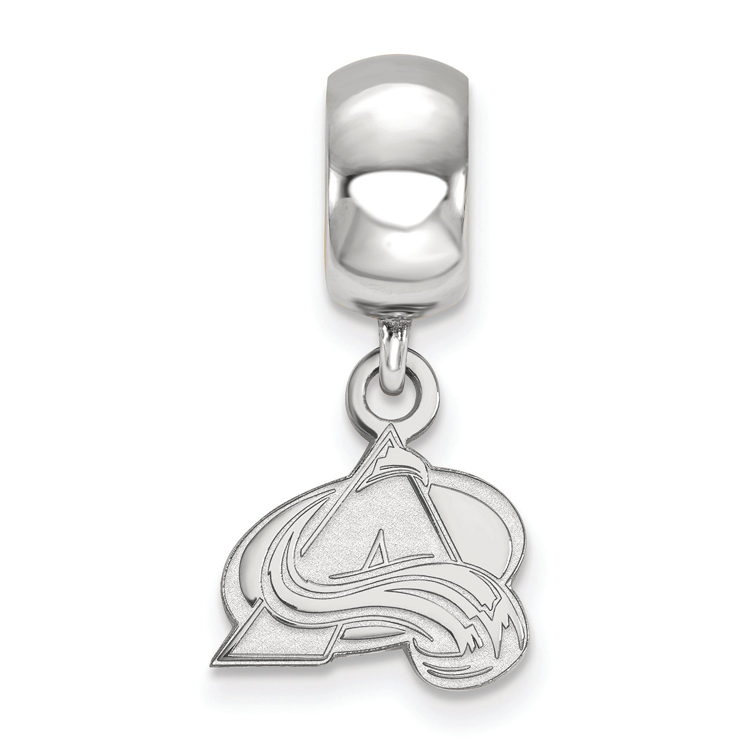 LogoArt Sterling Silver Colorado Avalanche Bead Charm Charm Xs Dangle Bead Charm