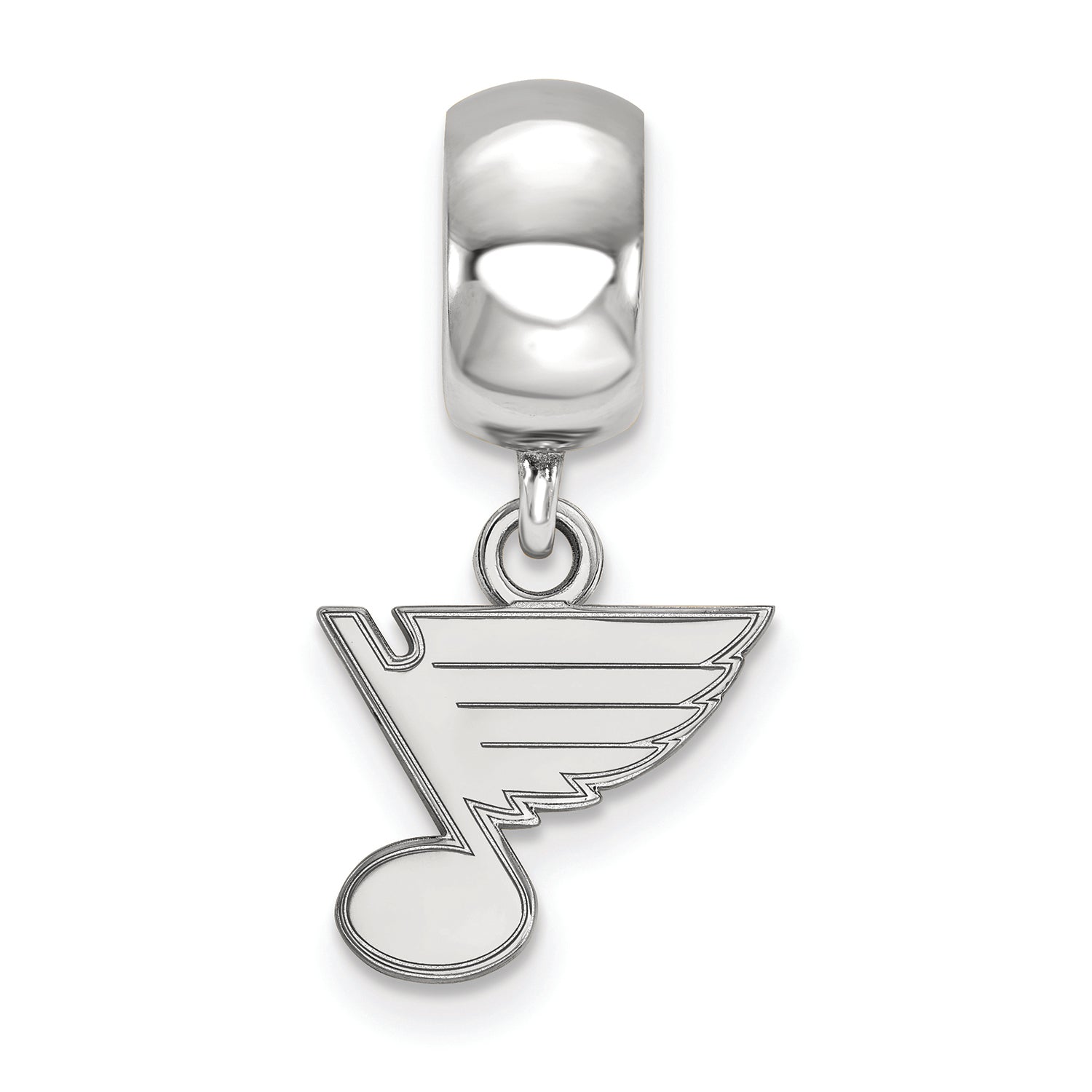 LogoArt Sterling Silver St. Louis Blues Bead Charm Charm Xs Dangle Bead Charm
