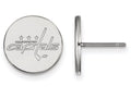 LogoArt Sterling Silver Washington Capitals Small Disc Earrings