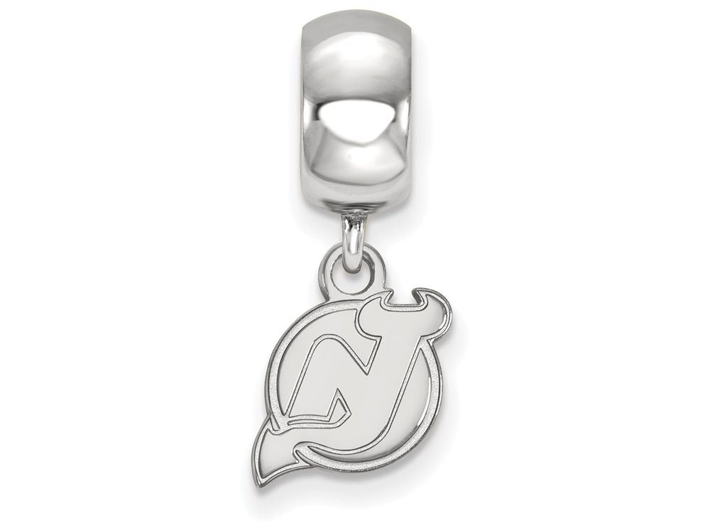 LogoArt Sterling Silver New Jersey Devils Bead Charm Charm Xs Dangle Bead Charm