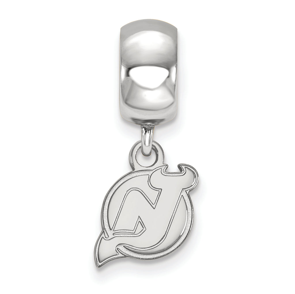 LogoArt Sterling Silver New Jersey Devils Bead Charm Charm Xs Dangle Bead Charm