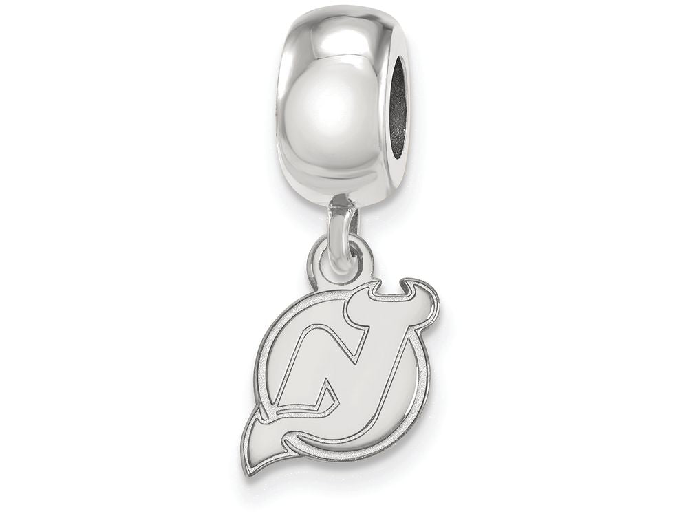 LogoArt Sterling Silver New Jersey Devils Bead Charm Charm Xs Dangle Bead Charm