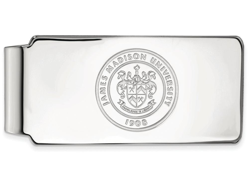 Logoart 925 Sterling Silver James Madison University Money Clip Crest