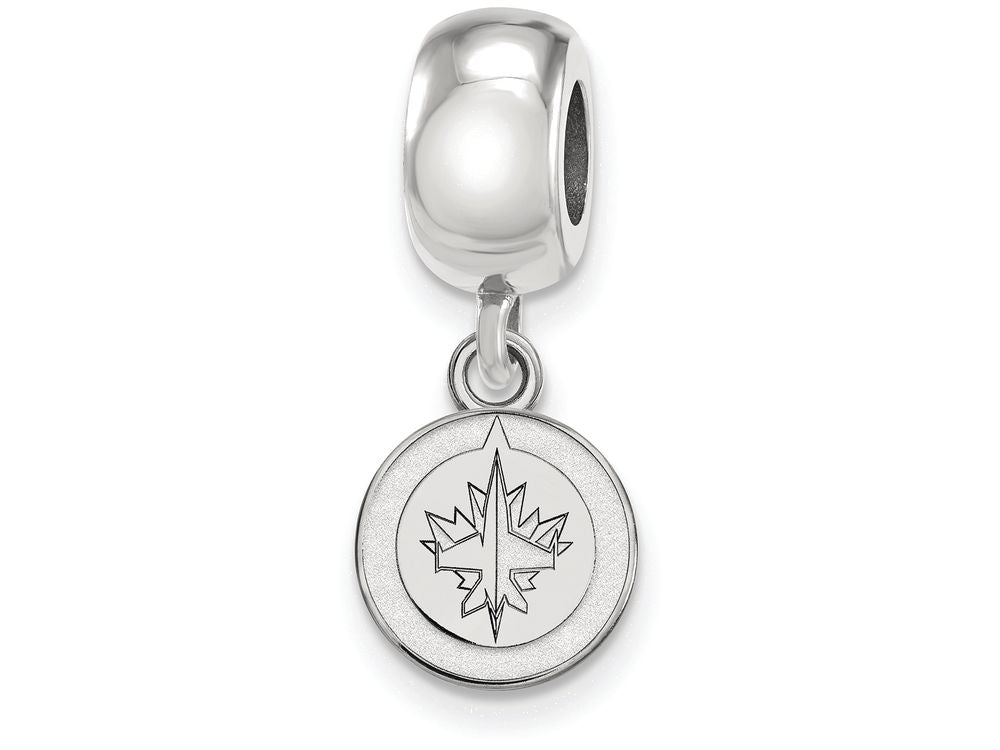 LogoArt Sterling Silver Winnipeg Jets Bead Charm Charm Xs Dangle Bead Charm