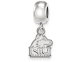 LogoArt Sterling Silver Northern Illinois University Bead Charm Charm Xs Dangle Bead Charm