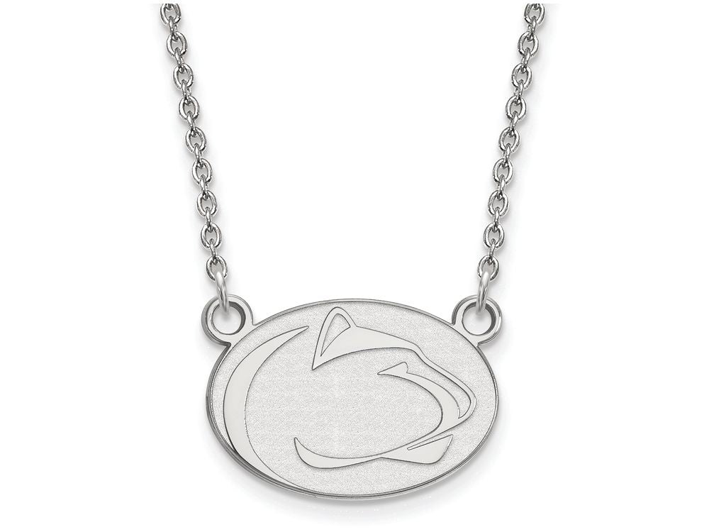 LogoArt Sterling Silver Penn State University Small Pendant Necklace