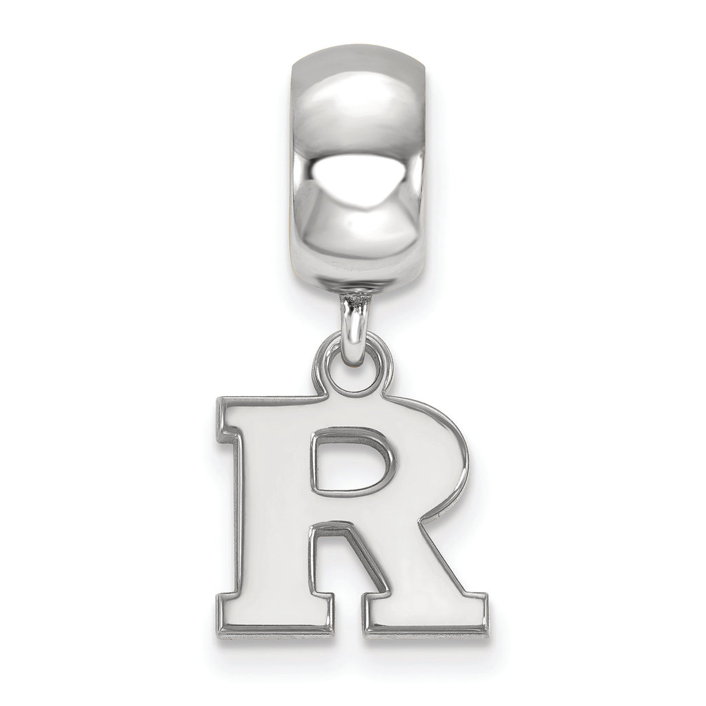 LogoArt Sterling Silver Rutgers Bead Charm Charm Xs Dangle Bead Charm