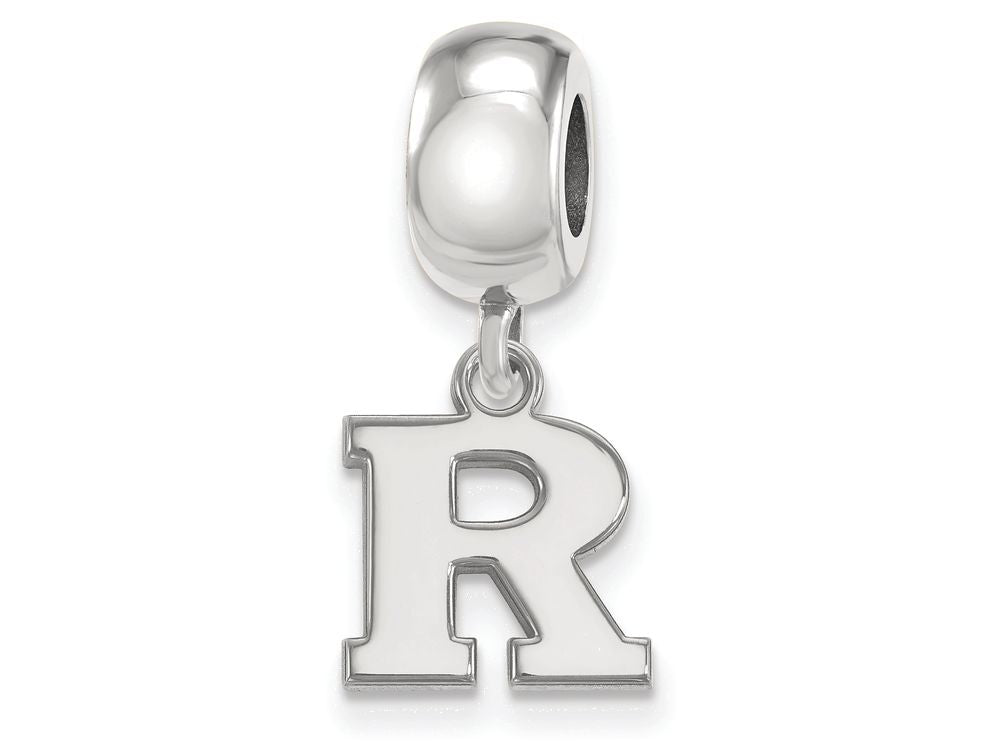 LogoArt Sterling Silver Rutgers Bead Charm Charm Xs Dangle Bead Charm
