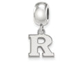 LogoArt Sterling Silver Rutgers Bead Charm Charm Xs Dangle Bead Charm
