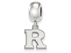 LogoArt Sterling Silver Rutgers Bead Charm Charm Xs Dangle Bead Charm