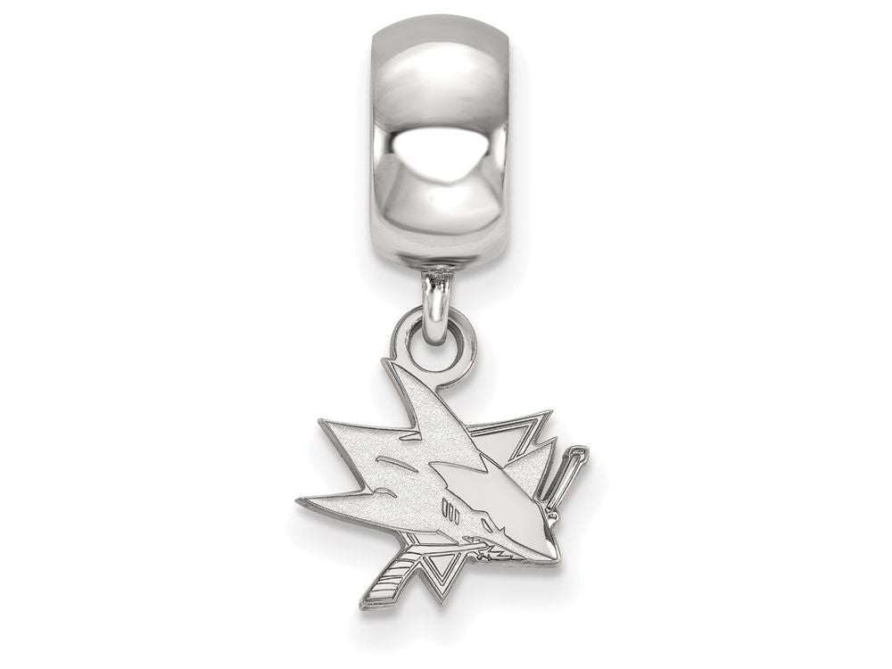 LogoArt Sterling Silver San Jose Sharks Bead Charm Charm Xs Dangle Bead Charm
