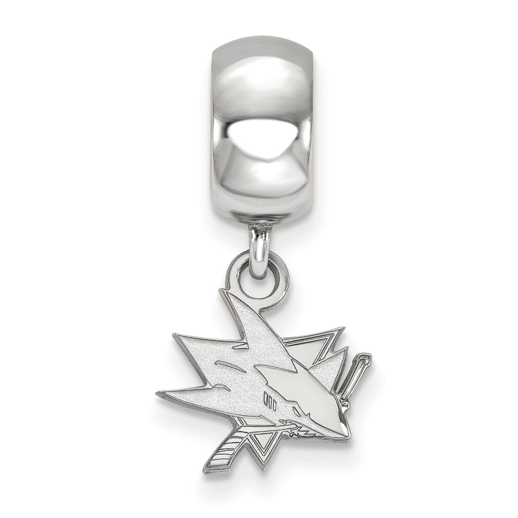 LogoArt Sterling Silver San Jose Sharks Bead Charm Charm Xs Dangle Bead Charm
