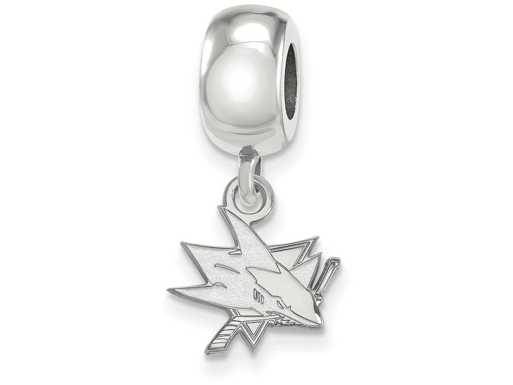 LogoArt Sterling Silver San Jose Sharks Bead Charm Charm Xs Dangle Bead Charm