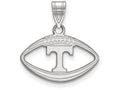 LogoArt Sterling Silver University Of Tennessee Pendant Necklace In Football