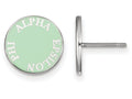 LogoArt Sterling Silver Alpha Epsilon Phi Enameled Post Earrings