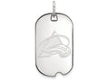 Logoart 925 Sterling Silver Colorado Avalanche Small Dog Tag Pendant Necklace