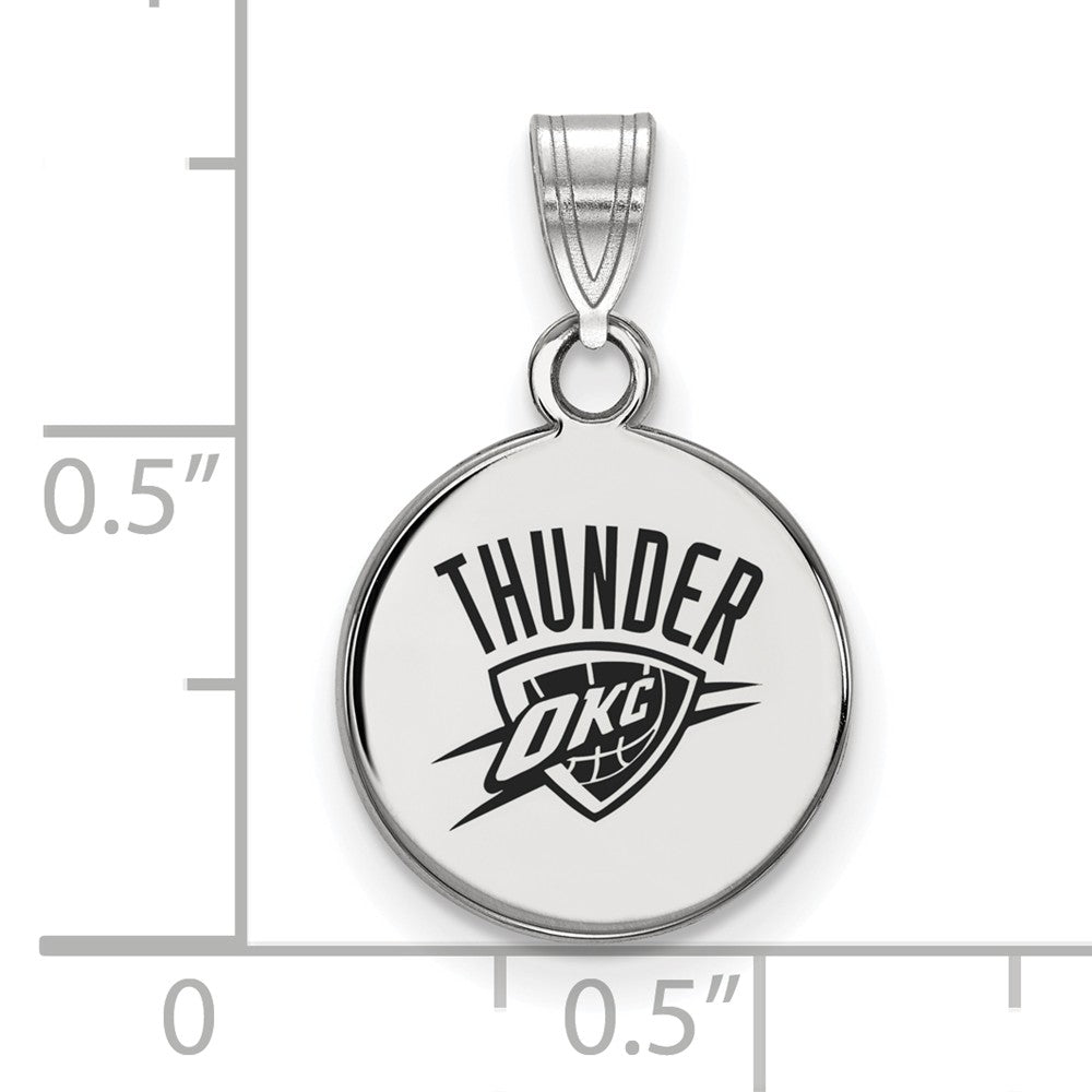 LogoArt Sterling Silver Washington Capitals Small Enamel Disc Earrings