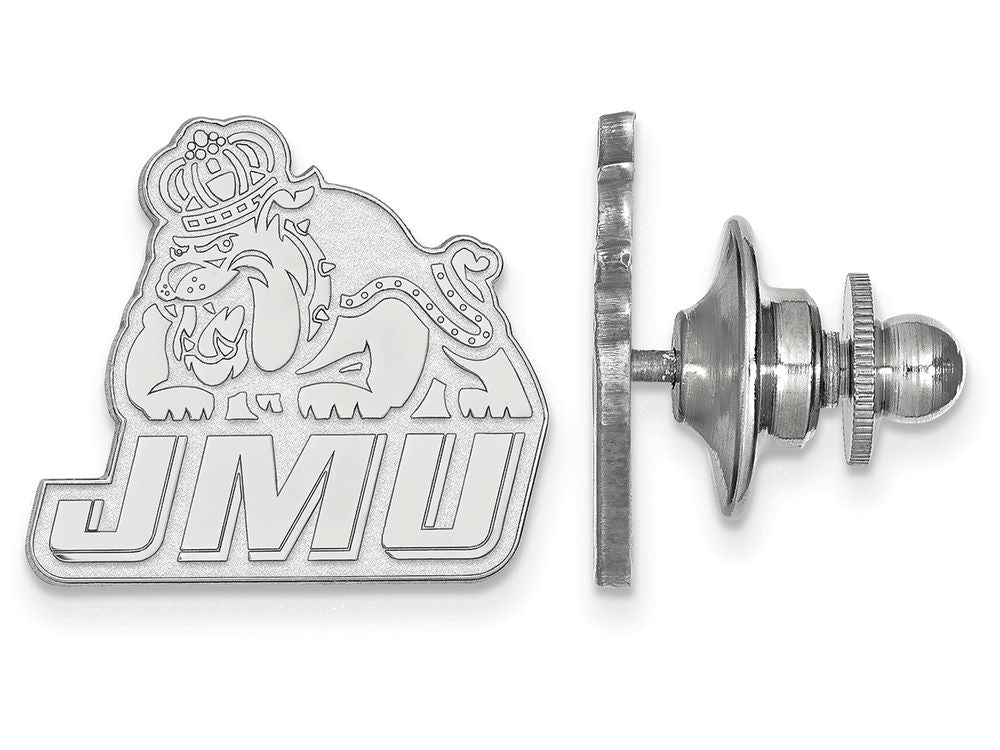 LogoArt Sterling Silver James Madison University Lapel Pin