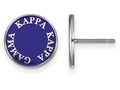 LogoArt Sterling Silver Kappa Kappa Gamma Enameled Post Earrings