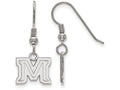 LogoArt Sterling Silver Montana State University Xs Dangle Earrings Wire