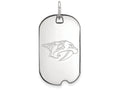 Logoart 925 Sterling Silver Nashville Predators Small Dog Tag Pendant Necklace