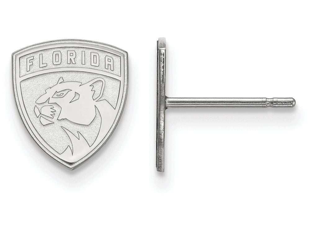 Logoart 925 Sterling Silver Florida Panthers Extra Small Post Earrings