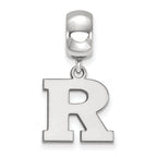LogoArt Sterling Silver Rutgers Bead Charm Charm Small Dangle Bead Charm