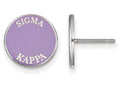 LogoArt Sterling Silver Sigma Kappa Enameled Post Earrings