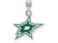 Logoart 925 Sterling Silver Dallas Stars Small Enamel Pendant
