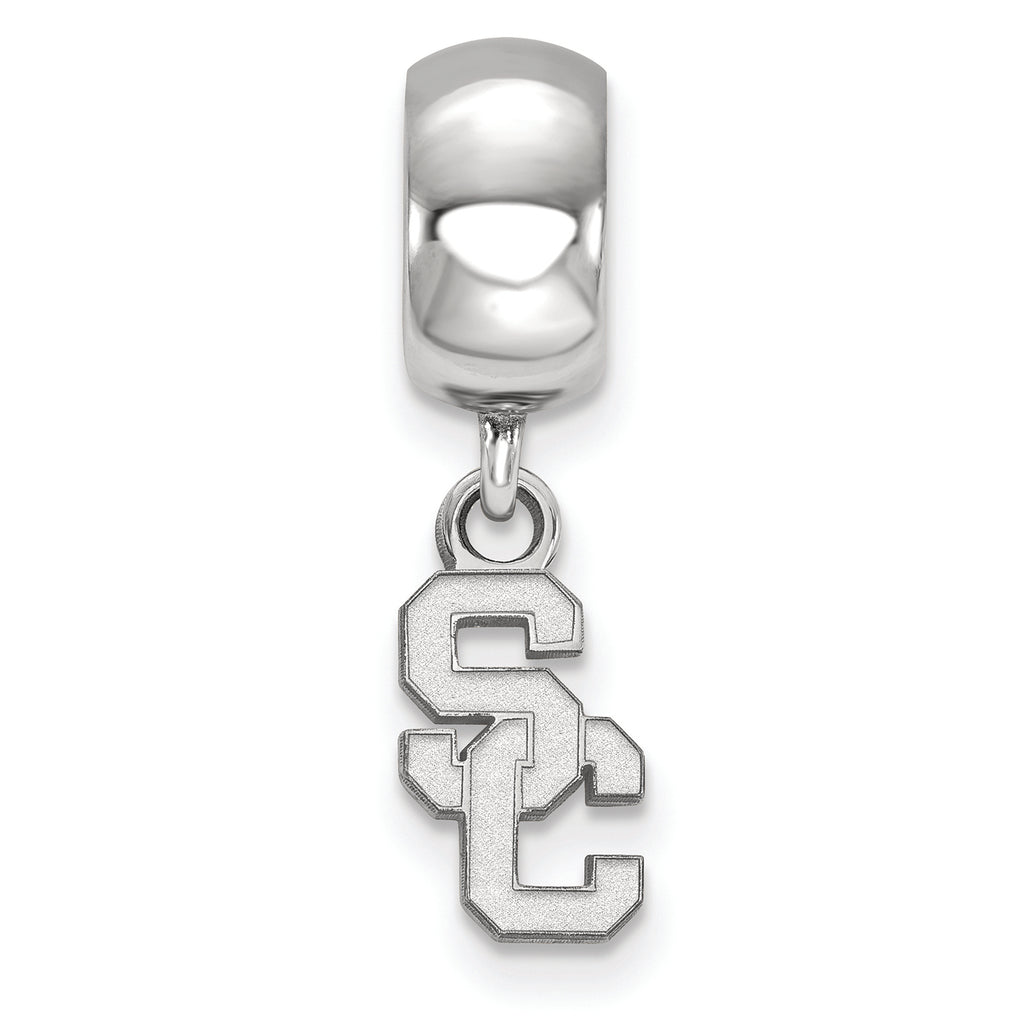 Logoart 925 Sterling Silver University Of Southern California Bead Charm Extra Small Dangle