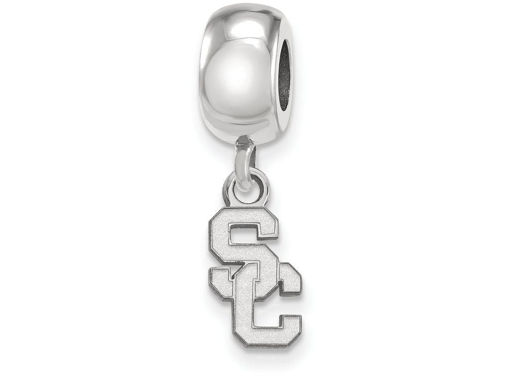 Logoart 925 Sterling Silver University Of Southern California Bead Charm Extra Small Dangle