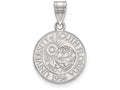 LogoArt Sterling Silver University Of South Florida Medium Crest Pendant Necklace
