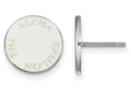 LogoArt Sterling Silver Alpha Epsilon Phi Enameled Post Earrings