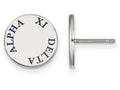 LogoArt Sterling Silver Alpha Xi Delta Enameled Post Earrings