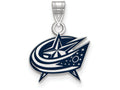 Logoart 925 Sterling Silver Columbus Blue Jackets Small Enamel Pendant