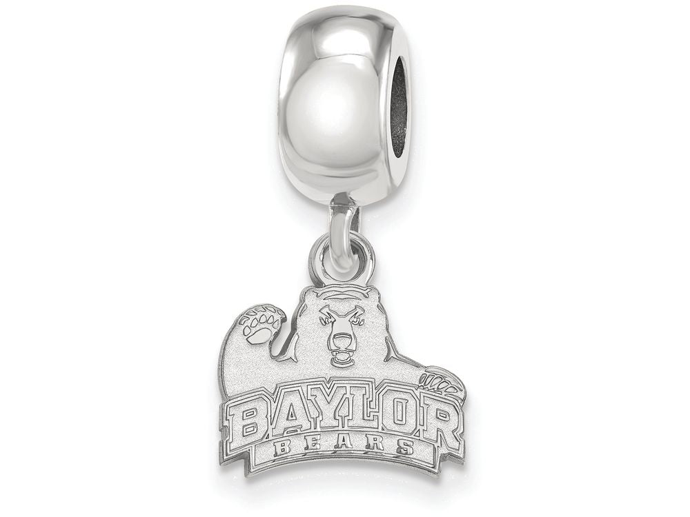 LogoArt Sterling Silver Baylor University Bead Charm Charm Xs Dangle Bead Charm
