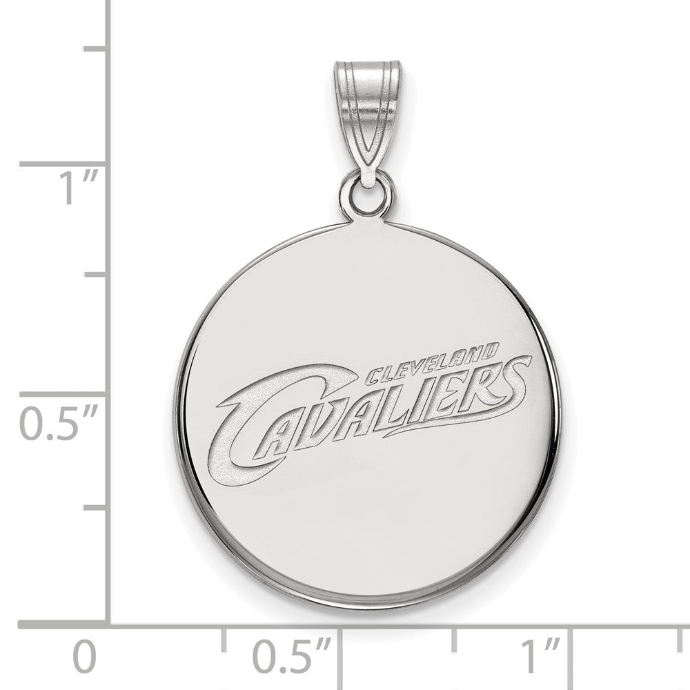 LogoArt Sterling Silver Eastern Kentucky University Large Enamel Pendant Necklace