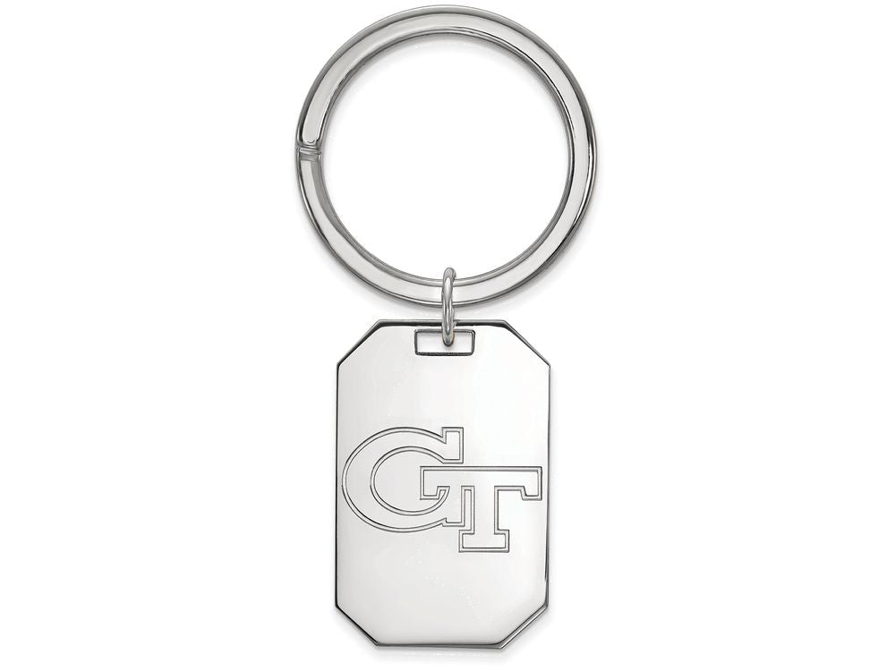 Logoart 925 Sterling Silver Georgia Institute Of Technology Key Chain