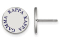 LogoArt Sterling Silver Kappa Kappa Gamma Enameled Post Earrings