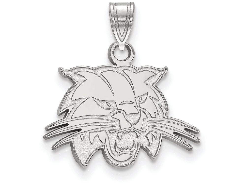 LogoArt Sterling Silver Ohio University Small Pendant Necklace