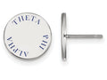 LogoArt Sterling Silver Theta Phi Alpha Enameled Post Earrings