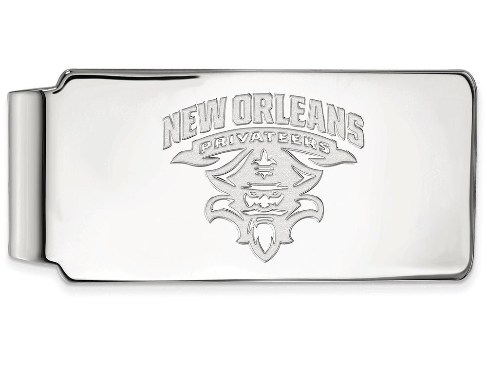 Logoart 925 Sterling Silver University Of New Orleans Money Clip