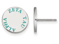 LogoArt Sterling Silver Zeta Tau Alpha Enameled Post Earrings