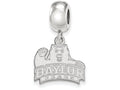 LogoArt Sterling Silver Baylor University Bead Charm Charm Small Dangle Bead Charm
