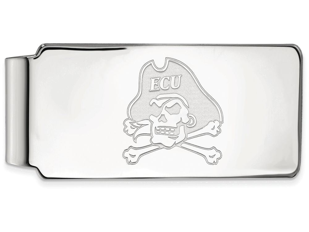 Logoart 925 Sterling Silver East Carolina University Money Clip