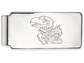 Logoart 925 Sterling Silver University Of Kansas Money Clip