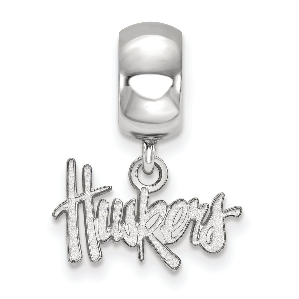 LogoArt Sterling Silver University Of Nebraska Bead Charm Charm Xs Dangle Bead Charm