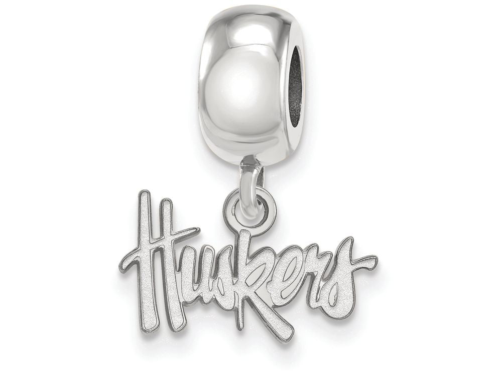 LogoArt Sterling Silver University Of Nebraska Bead Charm Charm Xs Dangle Bead Charm