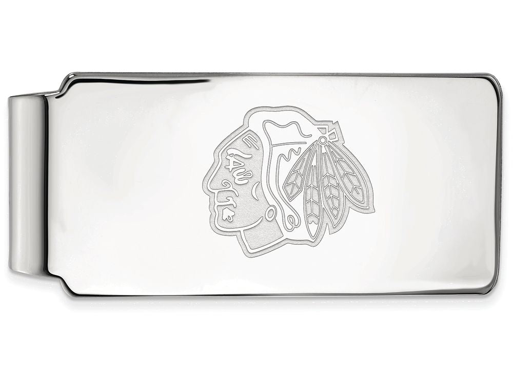 Logoart Nhl 925 Sterling Silver Chicago Blackhawks Money Clip