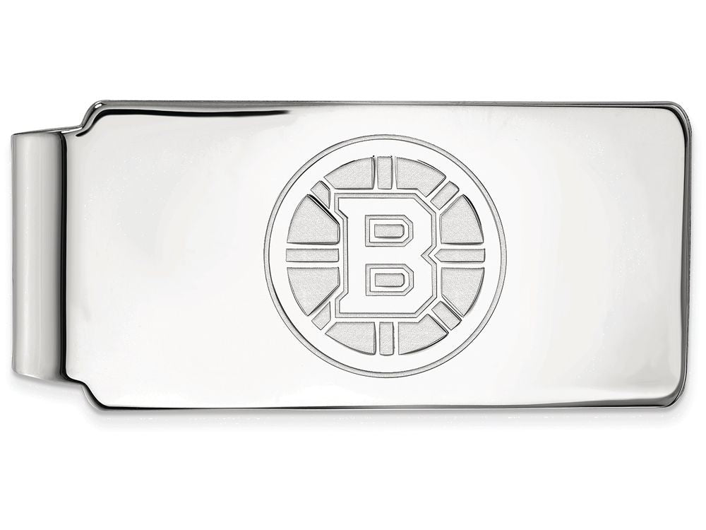 Logoart Nhl 925 Sterling Silver Boston Bruins Money Clip